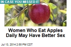 Women Who Eat Apples Daily May Have Better Sex