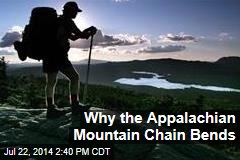 Why the Appalachian Mountain Chain Bends