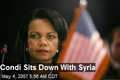 Condi Sits Down With Syria
