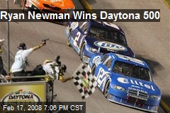 Ryan Newman Wins Daytona 500
