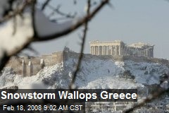 Snowstorm Wallops Greece