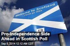 Pro-Independence Side Ahead in Scottish Poll