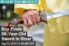 Boy Finds 3K-Year-Old Sword in River