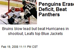 Penguins Erase Deficit, Beat Panthers