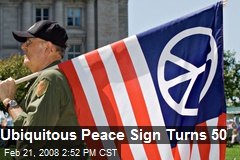 Ubiquitous Peace Sign Turns 50