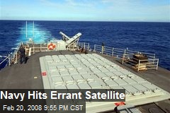 Navy Hits Errant Satellite