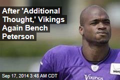 Team Does U-Turn, Benches Peterson