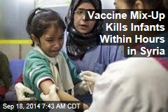 Vaccine Mix-Up Kills Infants Within Hours in Syria