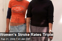 Women's Stroke Rates Triple