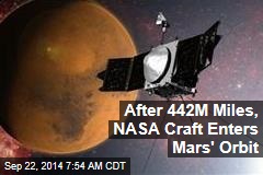 NASA Spacecraft Enters Mars&#39; Orbit