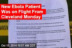 New Ebola Patient Was on Flight From Cleveland Monday