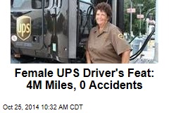Female UPS Driver&#39;s Feat: 4M Miles, 0 Accidents