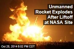 Unmanned Rocket Explodes After Liftoff at NASA Site