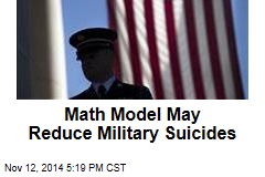 Math Model May Reduce Military Suicides