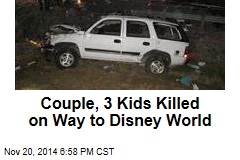 Couple, 3 Kids Killed on Way to Disney World