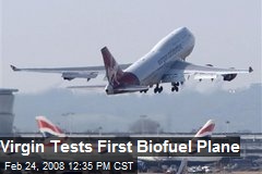 Virgin Tests First Biofuel Plane