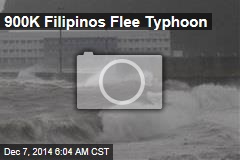 900K Filipinos Flee Typhoon