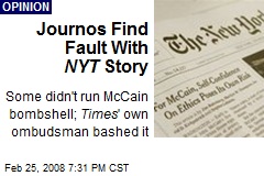 Journos Find Fault With NYT Story
