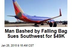 Man Bashed by Falling Bag Sues Southwest for $49K