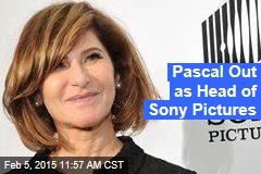 Pascal Out as Head of Sony Pictures