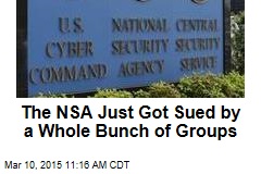 The NSA Just Got Sued by a Whole Bunch of Groups