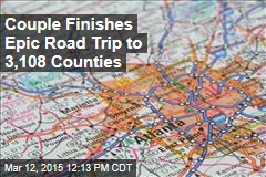Couple Finishes Epic Road Trip to 3,108 Counties