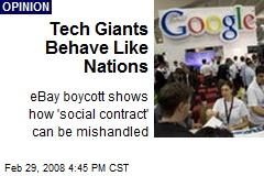 Tech Giants Behave Like Nations