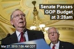 Senate Passes GOP Budget at 3:28am