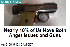 Nearly 10% of Americans Have Both Anger Issues and Guns