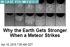 Why the Earth Gets Stronger When a Meteor Strikes