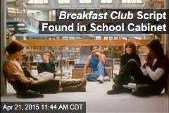 Breakfast Club Script Found in School Cabinet