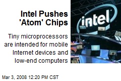 Intel Pushes 'Atom' Chips