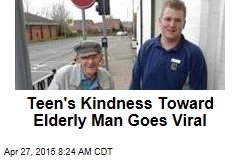 Teen&#39;s Kindness Toward Elderly Man Goes Viral