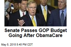 Senate Passes GOP Budget Going After ObamaCare