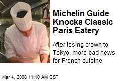 Michelin Guide Knocks Classic Paris Eatery