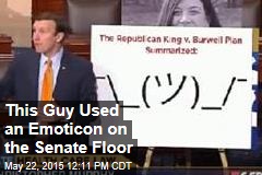 This Guy Used an Emoticon on the Senate Floor