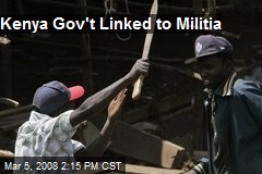 Kenya Gov't Linked to Militia