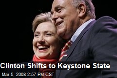 Clinton Shifts to Keystone State