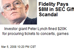 Fidelity Pays $8M in SEC Gift Scandal