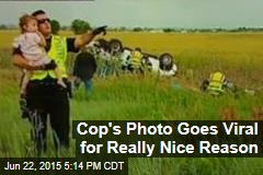 Cop&#39;s Photo Goes Viral for Really Nice Reason