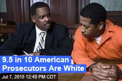 9.5 in 10 American Prosecutors Are White