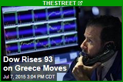 Dow Rises 93 on Greece Moves