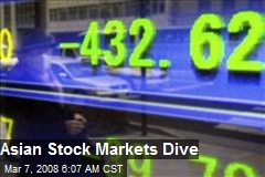 Asian Stock Markets Dive