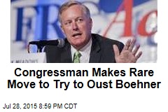 Congressman Makes Rare Move to Try to Oust Boehner