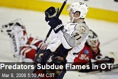 Predators Subdue Flames in OT
