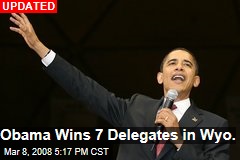 Obama Wins 7 Delegates in Wyo.