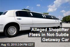 Alleged Shoplifter Flees in Not-Subtle Getaway Car
