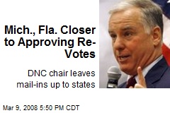 Mich., Fla. Closer to Approving Re-Votes