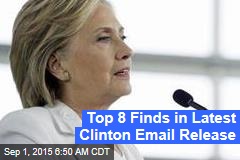 Top 8 Finds in Latest Clinton Email Release