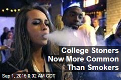 College Stoners Now More Common Than Smokers